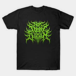 Not Today Satan (green) death metal design T-Shirt